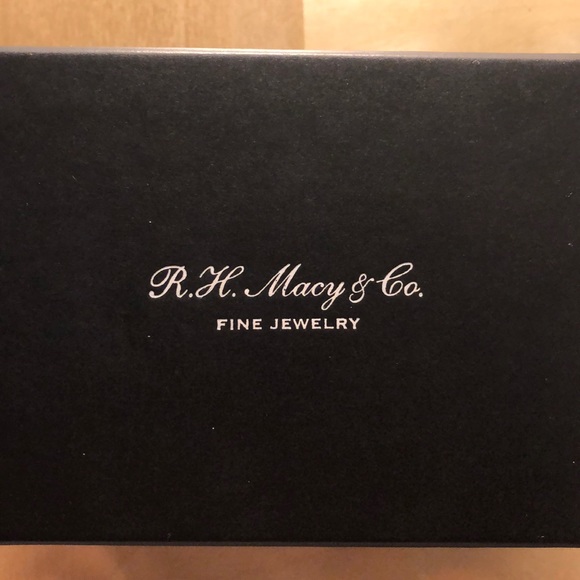 Macy’s birthstone and diamond halo stud earrings - Picture 2 of 3